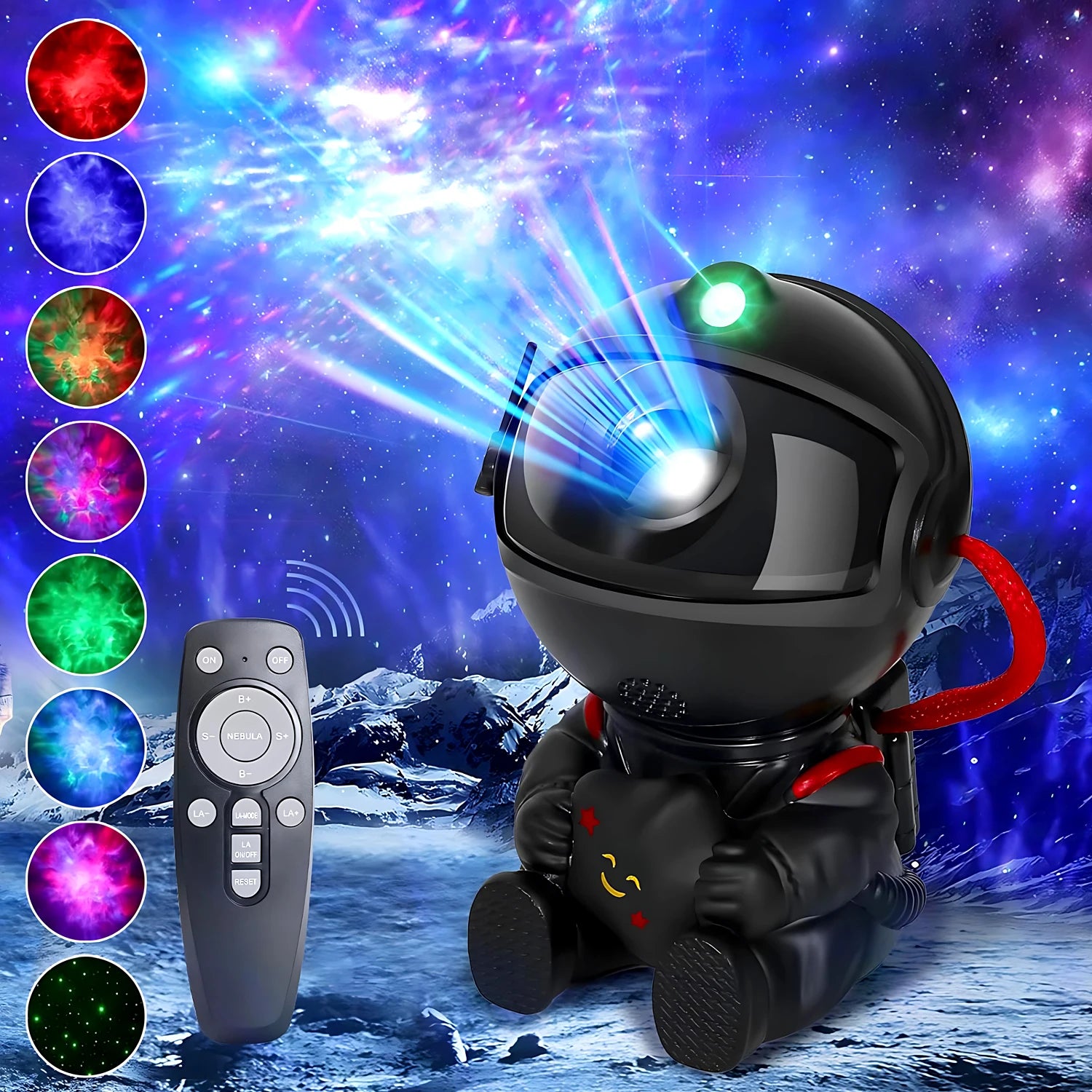 proyector astronauta de galaxia